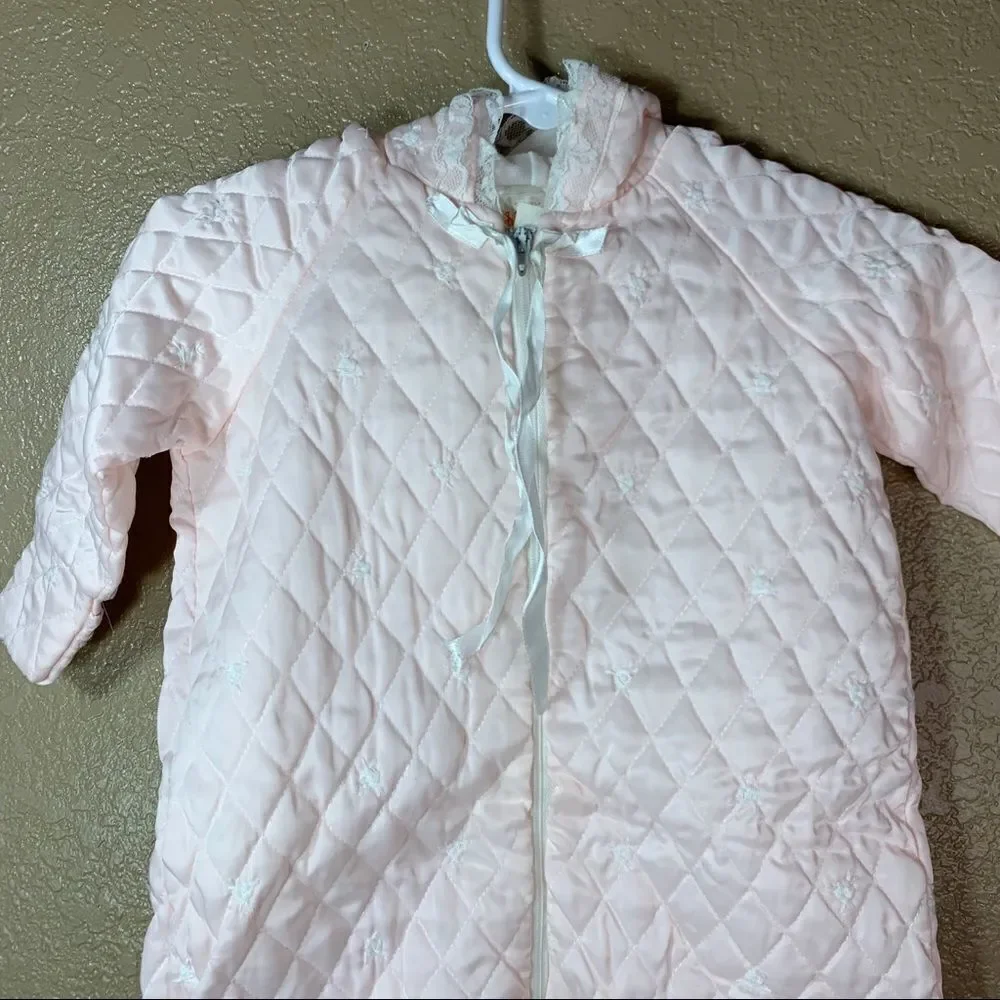 Vintage Little Me baby girl light pink sleep sack‎